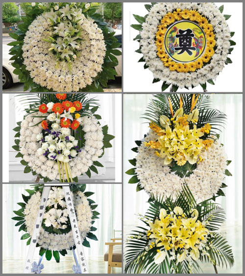 广东广州市花都区花城街道公益村花圈速递
